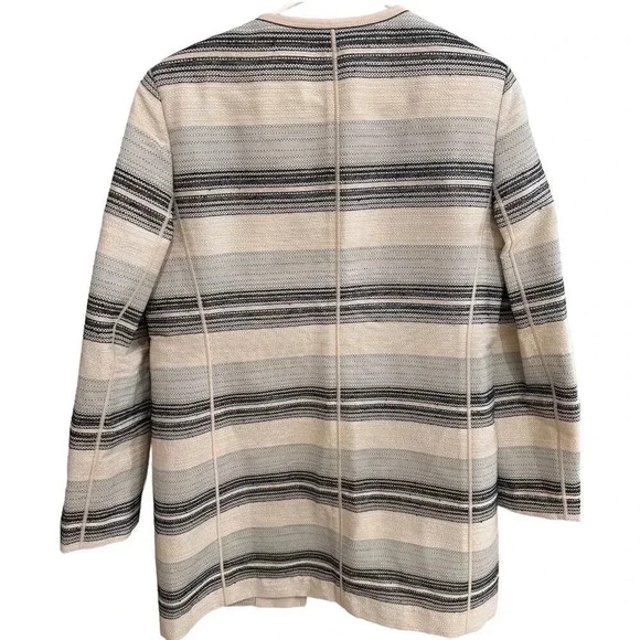 NEW- NWOT Lafayette 148 Pria Striped Long Jacket Size 8 - Picture 6 of 8
